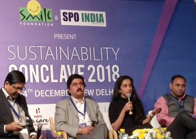 Panel discussion at Sustainability Conclave 2018