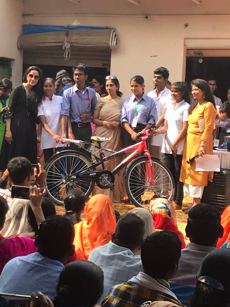 Cycle awarded to Achievers on Diwali